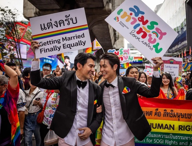 タイ上院が圧倒的多数で婚姻平等法案を採択、タイは120日以内に同性婚承認国へ【g-lad xx】