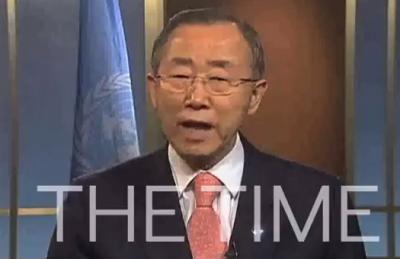 潘基文国連事務総長「時は来たれり」